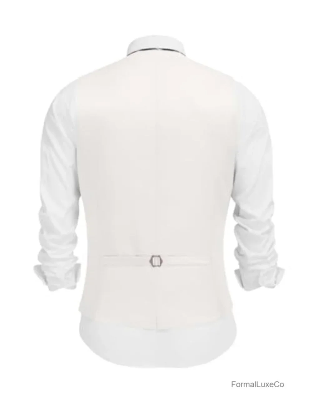 Men's Linen Slim Fit Suit Vest, V-Neck Dress Waistcoat Wedding